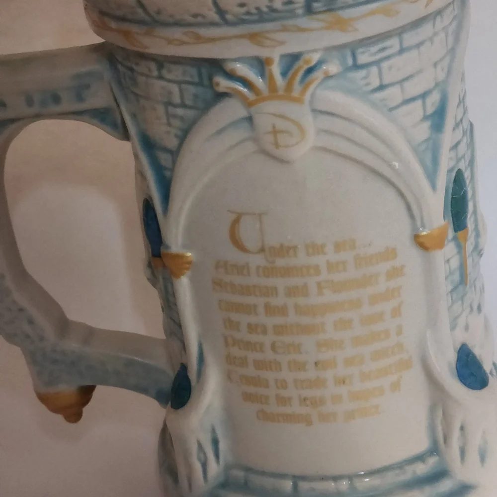 Disney Ariel Castle Mug - Blue and Gold - Picture 2 of 5